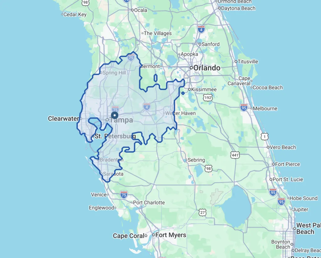 Tampa Location Map